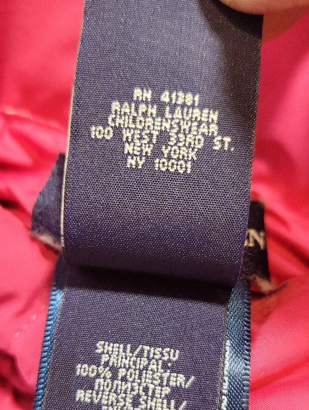 Ralph Lauren Reversible Vest Pink/Orange Youth Sz. L(10-12) Mock Collar Full Zip